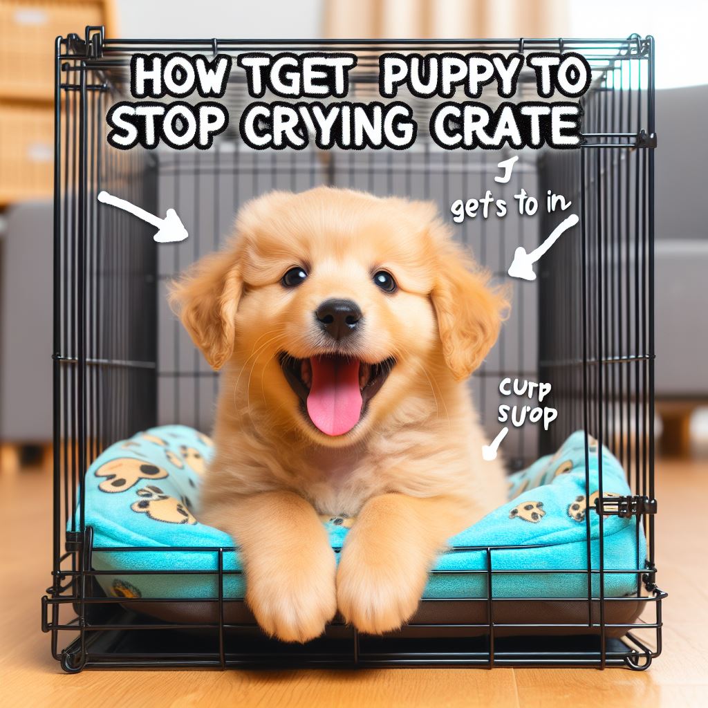 You are currently viewing How to get puppy to stop crying in crate